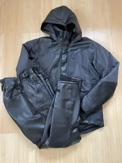 お*ん様 【美品】ワークマンバイク用上下セットLLブラック 合成皮革のサムネイル