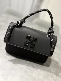オフホワイト ジットニー 2WAY バッグ 黒 レザー ショルダー - メルカリ
