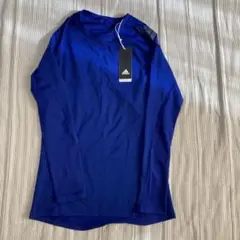 adidas ALPHASKIN 長袖シャツ Ｌサイズ 青