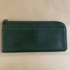 ダコタ ダークグリーン レザー 長財布