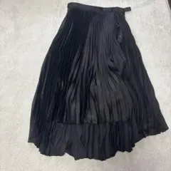 ＋Ｊ☆ユニクロ　プリーツラップスカート　ブラック