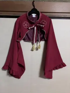 axes femme 牡丹刺繍チャイナワンピース チャイナ釦ボレロ セット