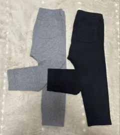 ユニクロ　レギンス グレー ブラック 2色セット