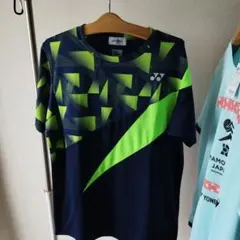YONEX JAPAN Tシャツ ネイビー ライムグリーン - メルカリ