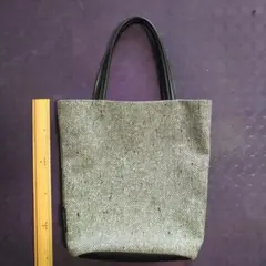 COMME CA DU MODE グレー トートバッグ　手提げタイプ　布地