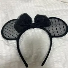 ディズニー 黒レースカチューシャ