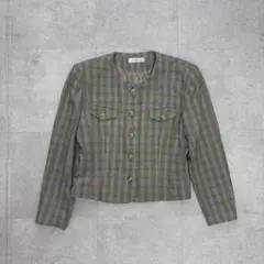 00's vintage ジャケットアーカイブグランジy2k パンク チェック柄