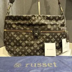 【美品】russet ラシット モノグラム ショルダーバッグ 、袋付のサムネイル