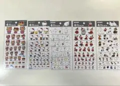 4サイズステッカー　ハローキティ　ムーミン　まとめ売り　５点セット
