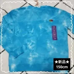 ⭐️新品⭐️ フルーツオブザルーム 水色 タイダイ柄 トレーナー 150