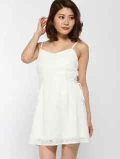 Rienda リエンダ ホワイトレースキャミワンピース