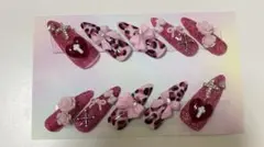 ネイルチップ 姫ギャル ピンク 地雷系 量産型 平成女児