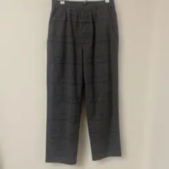 heart market チェック　パンツ Mサイズ　ブラウン　グレーのサムネイル