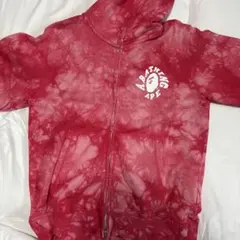A BATHING APE ジップパーカー ピンク タイダイ