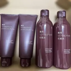 MUJI 無印良品 薬用リンクルブライト化粧水 2本、オールインワンクリーム2本のサムネイル