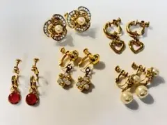 ゴールドイヤリング5点セット