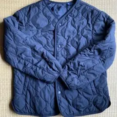 ユニクロ ブラック キルティングコート 長袖 140