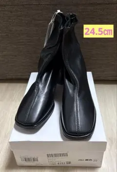 ☆MINTINI ブラックショートブーツ 24.5