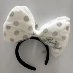 ミニーマウス 水玉リボンカチューシャ