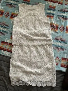 UNIQLO レース ノースリーブ セットアップ上下サイズ違い(LとXL)