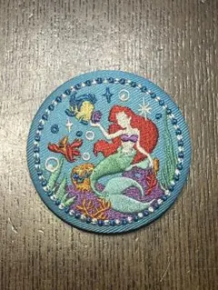 ディズニー　刺繍缶バッチ2 アリエル