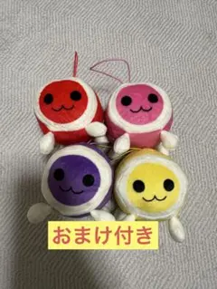 太鼓の達人 どんちゃん 推し色マスコット ぬいぐるみ 4点セット