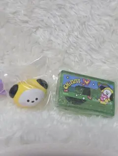 BT21ガチャガチャ ぷくっとリング カセットテープ CHIMMY