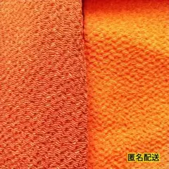 か*ん様 ハギレ　ちりめん　赤　朱色　2枚セット　布　古布　レトロ