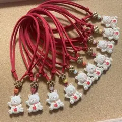 トリミング チョーカー【お正月／福まねき猫さん10】10本