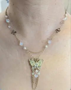 最終値下げ❣️ ANNA SUI 蝶モチーフ ネックレス　着用一回のみ　超美品