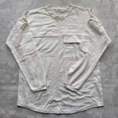 y*m様 tk.タケオキクチ オーバーサイズ ロンT 白 ポケット付 ビッグシルのサムネイル