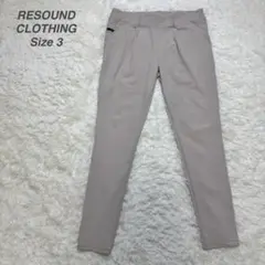 【RESOUND CLOTHING】スラックス size3 ベージュ Lのサムネイル