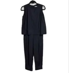 【アーバンリサーチドアーズ】　オールインワン　黒　ストライプ柄