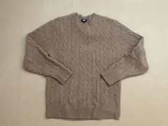 ユニクロ　UNIQLO スフレヤーンケーブルニット