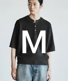 WYM AZE H/S KNIT HENLEY チャコールSサイズ - メルカリ