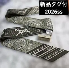 新品 エルメス ツイリー 2026AW ブックル エ マイヨン ブラン 白黒