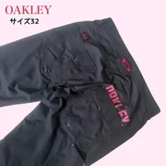 OAKLEY オークリー ゴルフパンツ ロゴ刺繍 ピンク ブラック 32のサムネイル