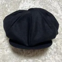 希少 L 美品 USA製 黒 ニューヨークハット レザー キャスケット NEW YORK HAT - ニューヨークハット ウール キャスケットの通販
