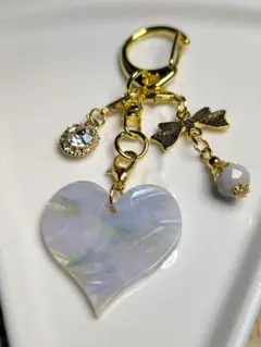 グレーハートのチャーム♡