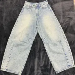 LOWRYS FARM ワイドパンツ カーブデニム Mサイズ