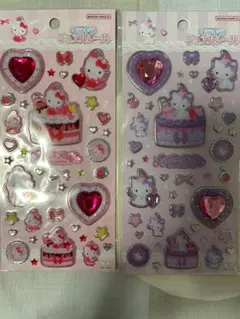 サンリオ　キラキラジュエルシール　ハローキティ　チャーミーキティ