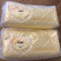 サンリオ♡ポムポムプリン♡1番くじ♡可愛いポーチ2個セット♡新品♡お揃い♡お得♡