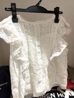 INGNIレースデザイン 半袖ブラウス Mサイズ