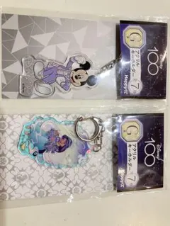 ミッキーとジャスミン　アクリルキーホルダーセット