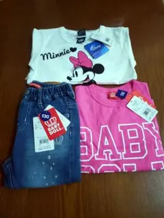 ベビードール　子供服 3着セット　130　ディズニー