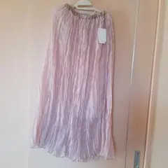 【新品】チュールスカート クリンクル加工 M