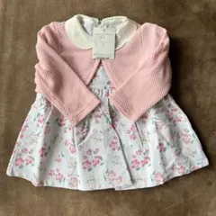 新品　カーディガンワンピースセット 80サイズ