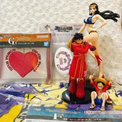 【送料無料】ワンピース フィギュアセット 未来島ルフィ、ニコロビン他6点セット