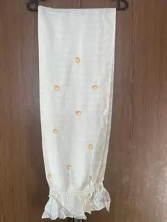 アイボリー 花模様絞り帯揚げ