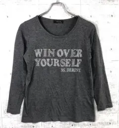 00’s インディースリーズ 古着 ラインストーン 掠れ英字 長袖トップス